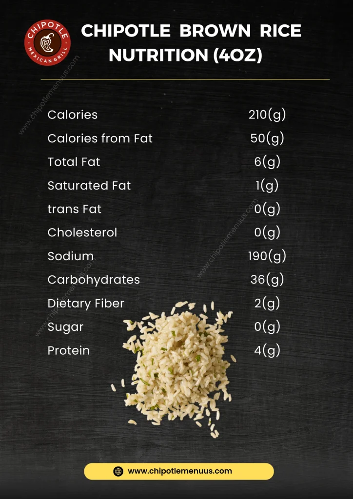 Chipotle Brown Rice Nutrition Facts